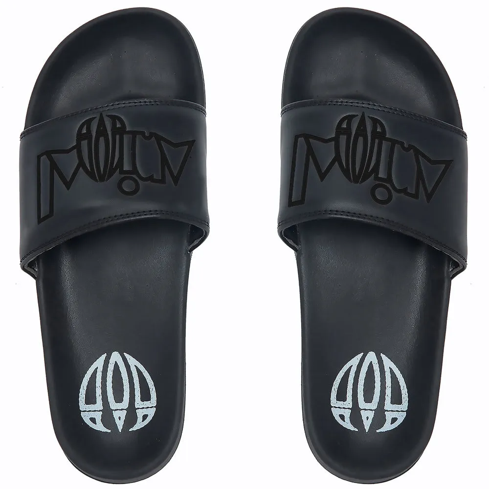 Animal Slyde Sandal  - Black