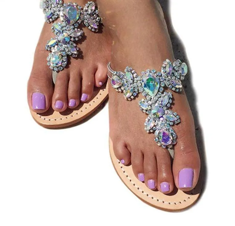 Bohemian Crystal Sandals