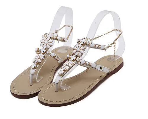 Bohemian Crystal Sandals