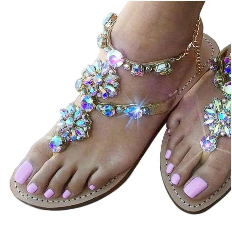 Bohemian Crystal Sandals