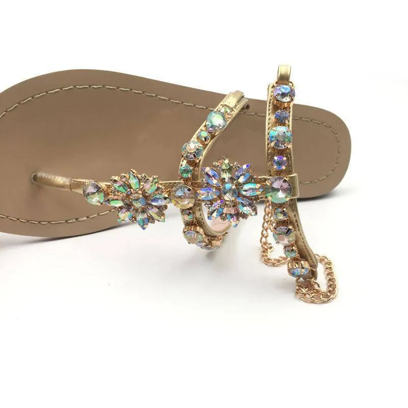 Bohemian Crystal Sandals