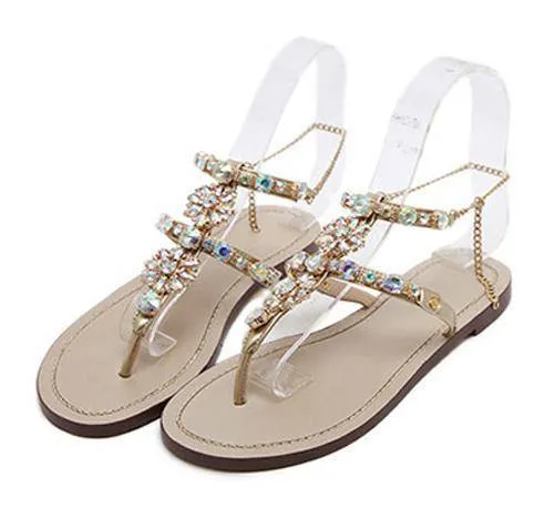Bohemian Crystal Sandals