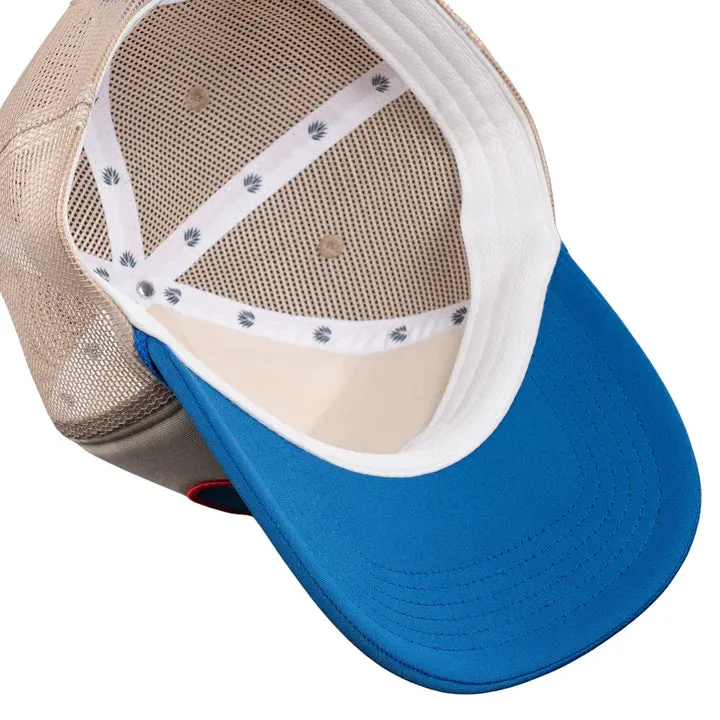 Country Store Hat - Cream / Blue