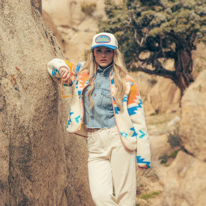 Country Store Hat - Cream / Blue