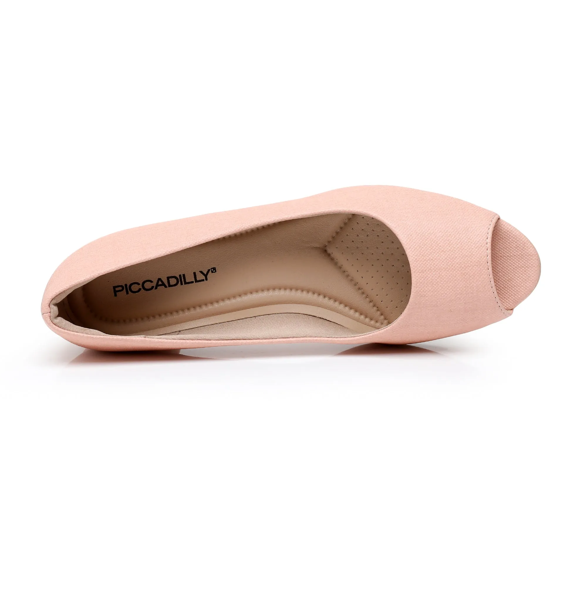 Elegant Peep Toe Pumps - Peach (114.046)