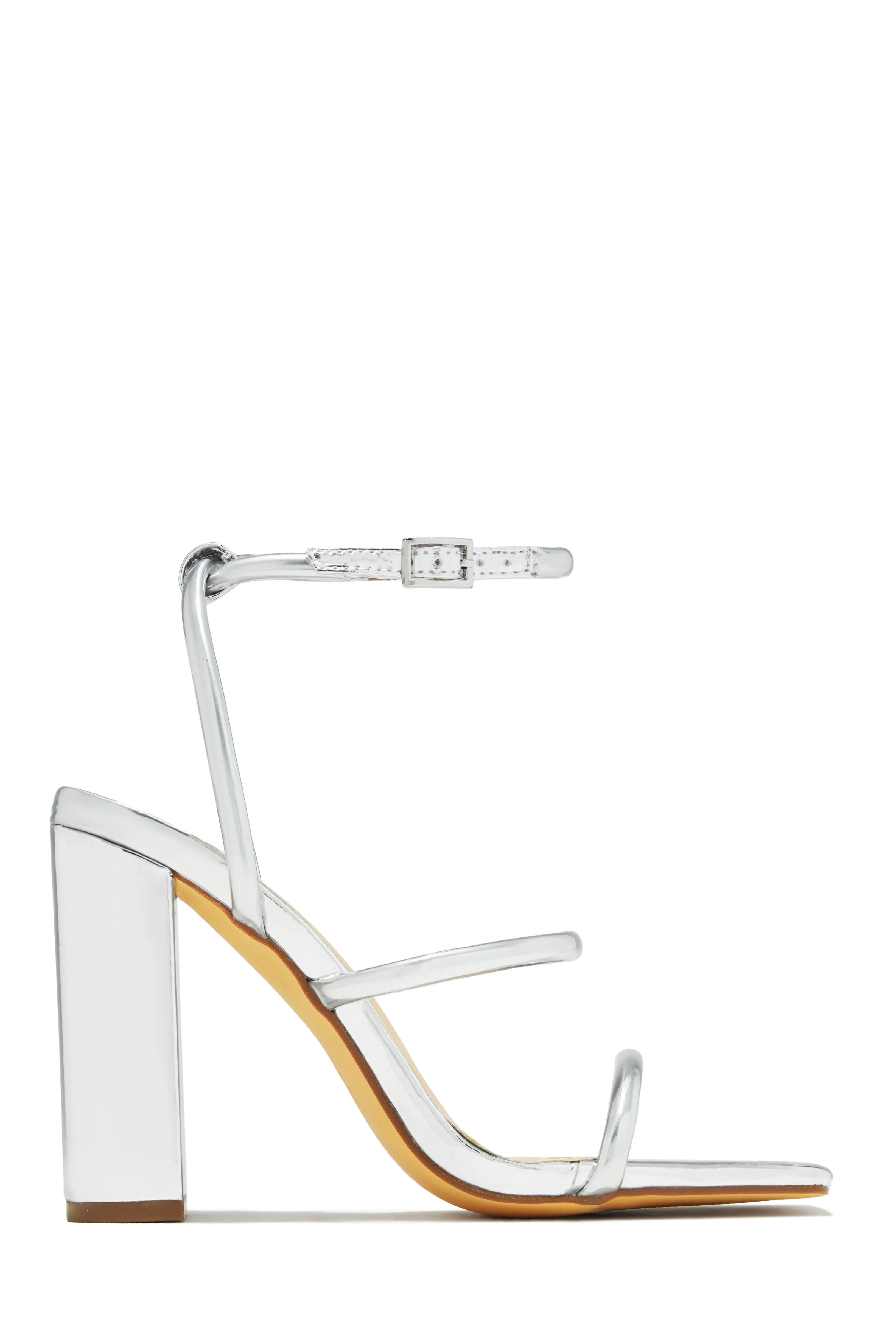 Emalia Block Heels - Nude