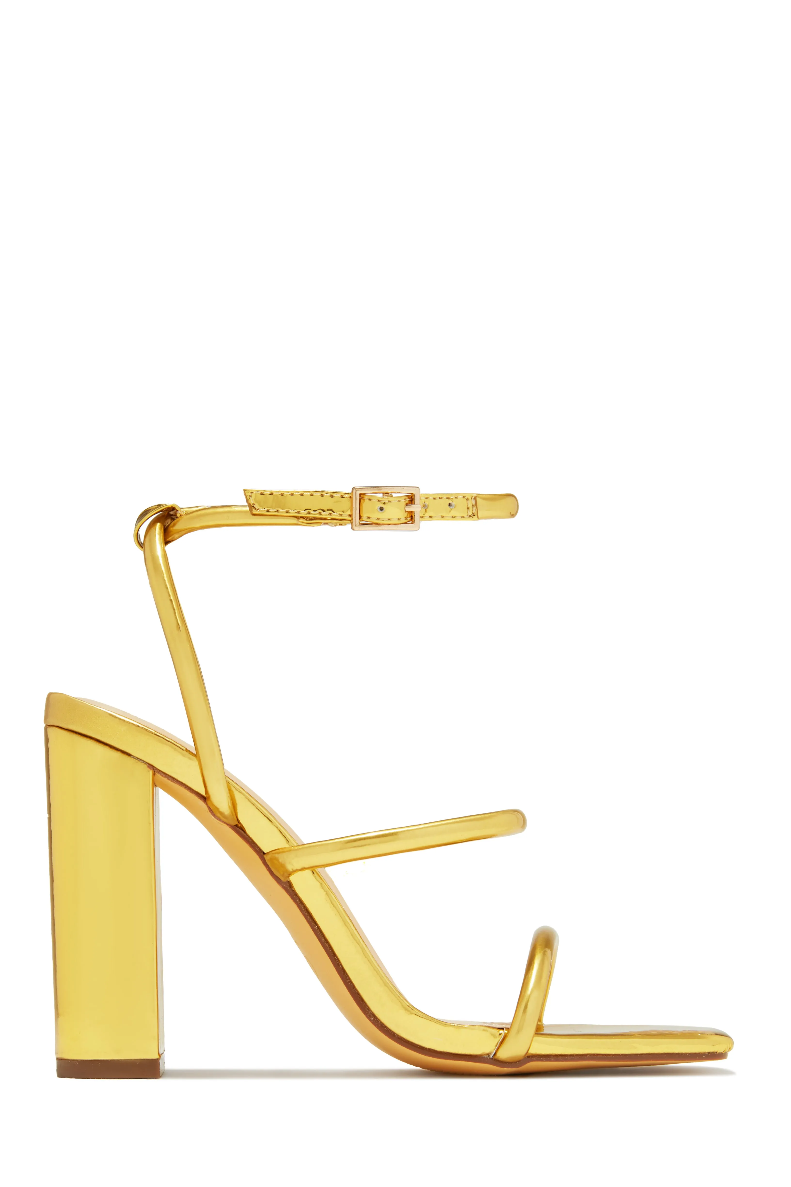 Emalia Block Heels - Nude