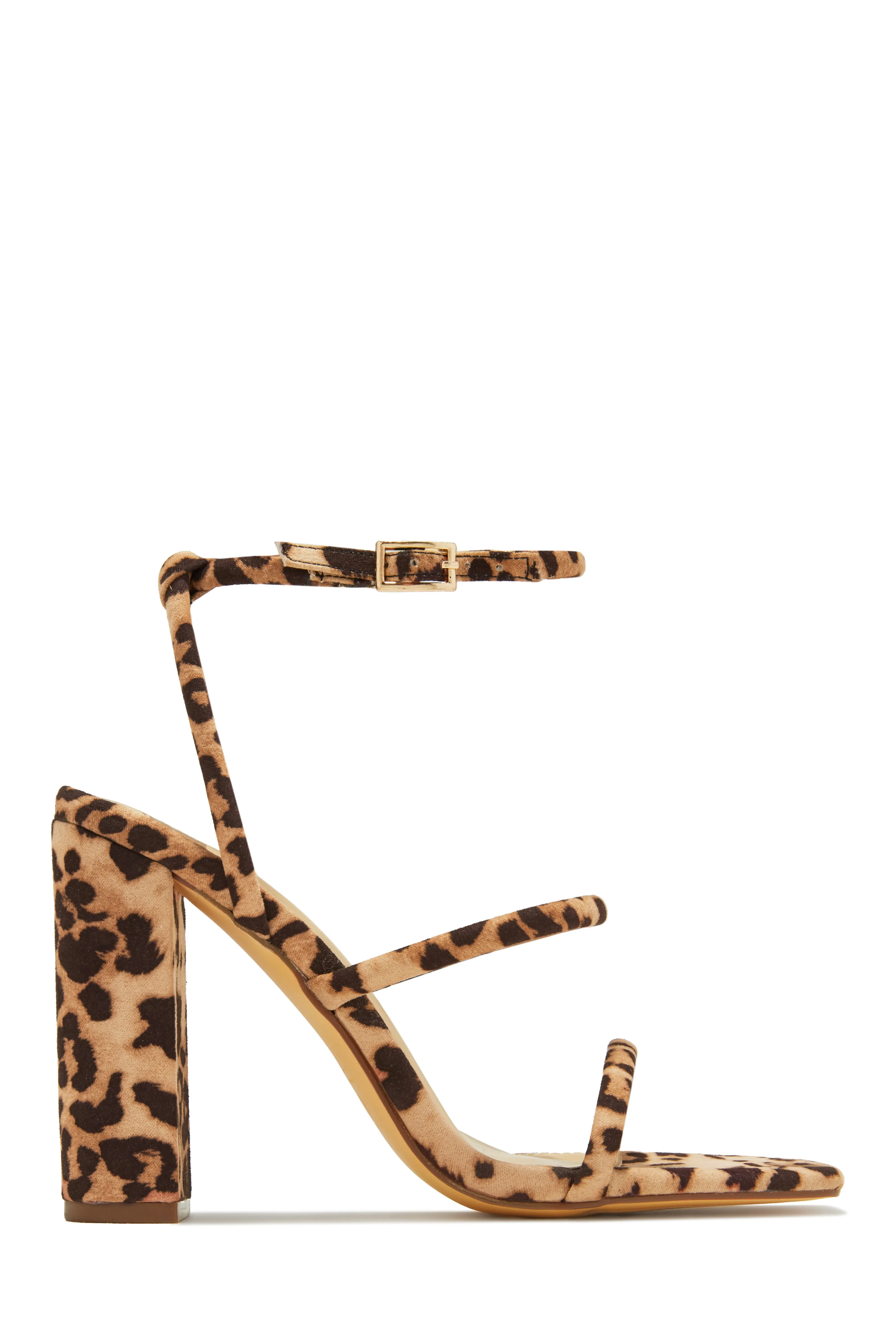 Emalia Block Heels - Nude