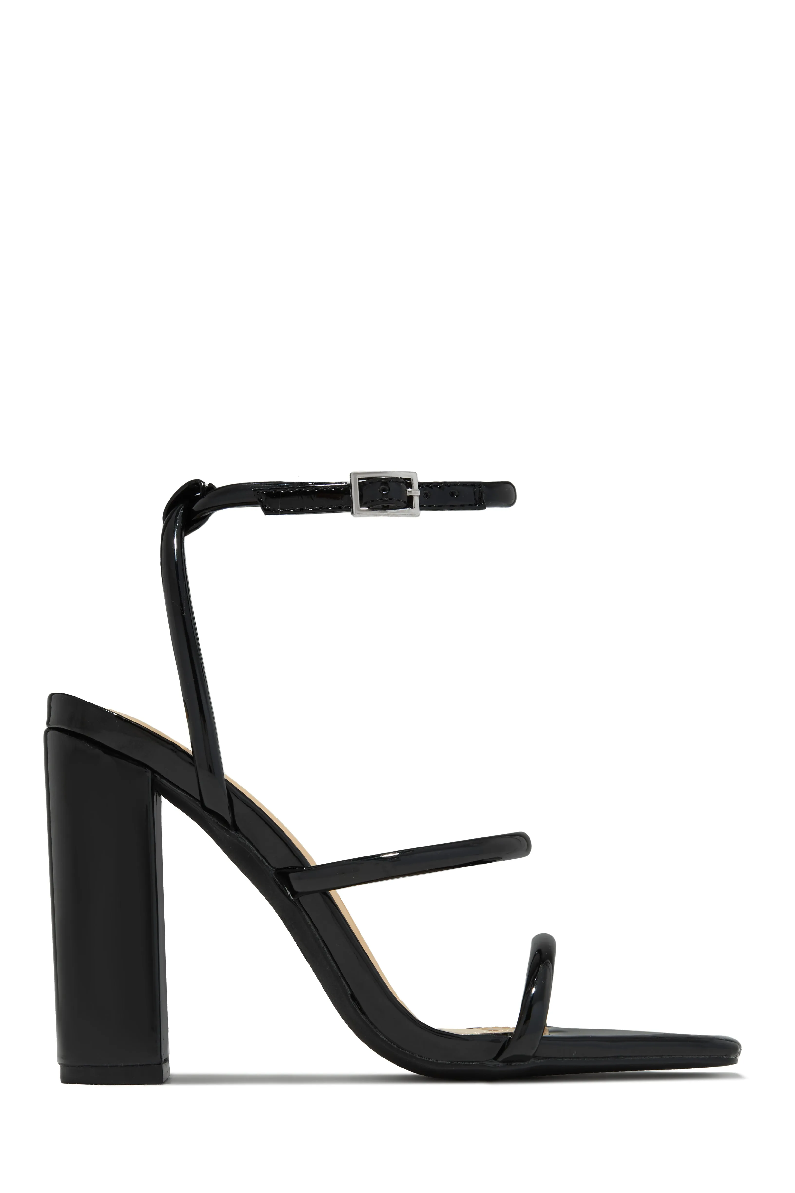 Emalia Block Heels - Nude