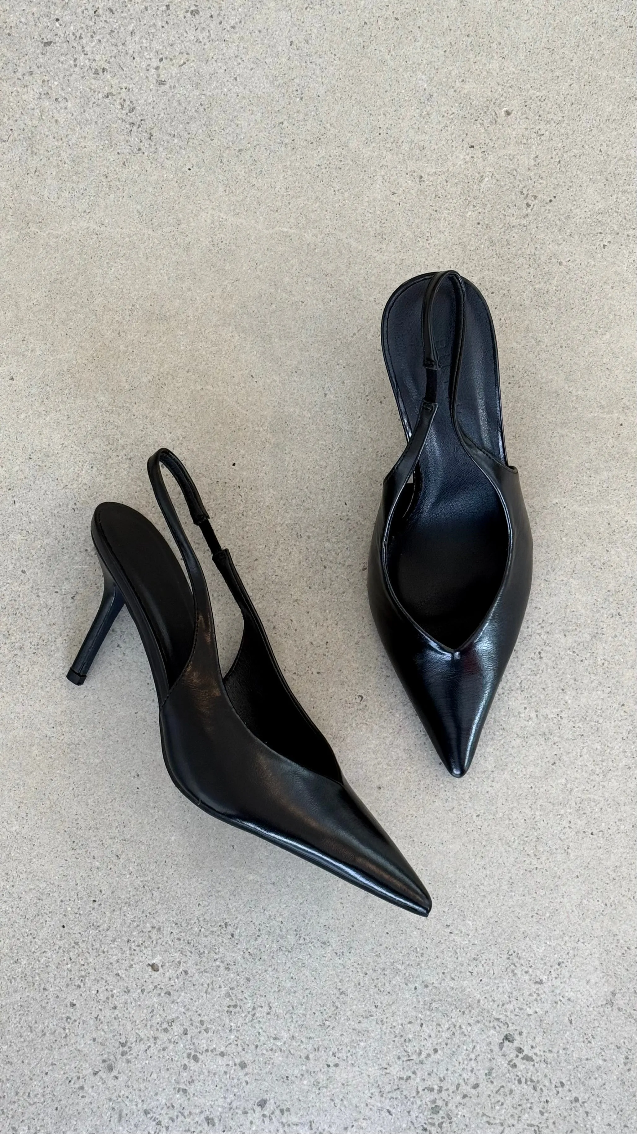 Kendra Heel - Black Shine