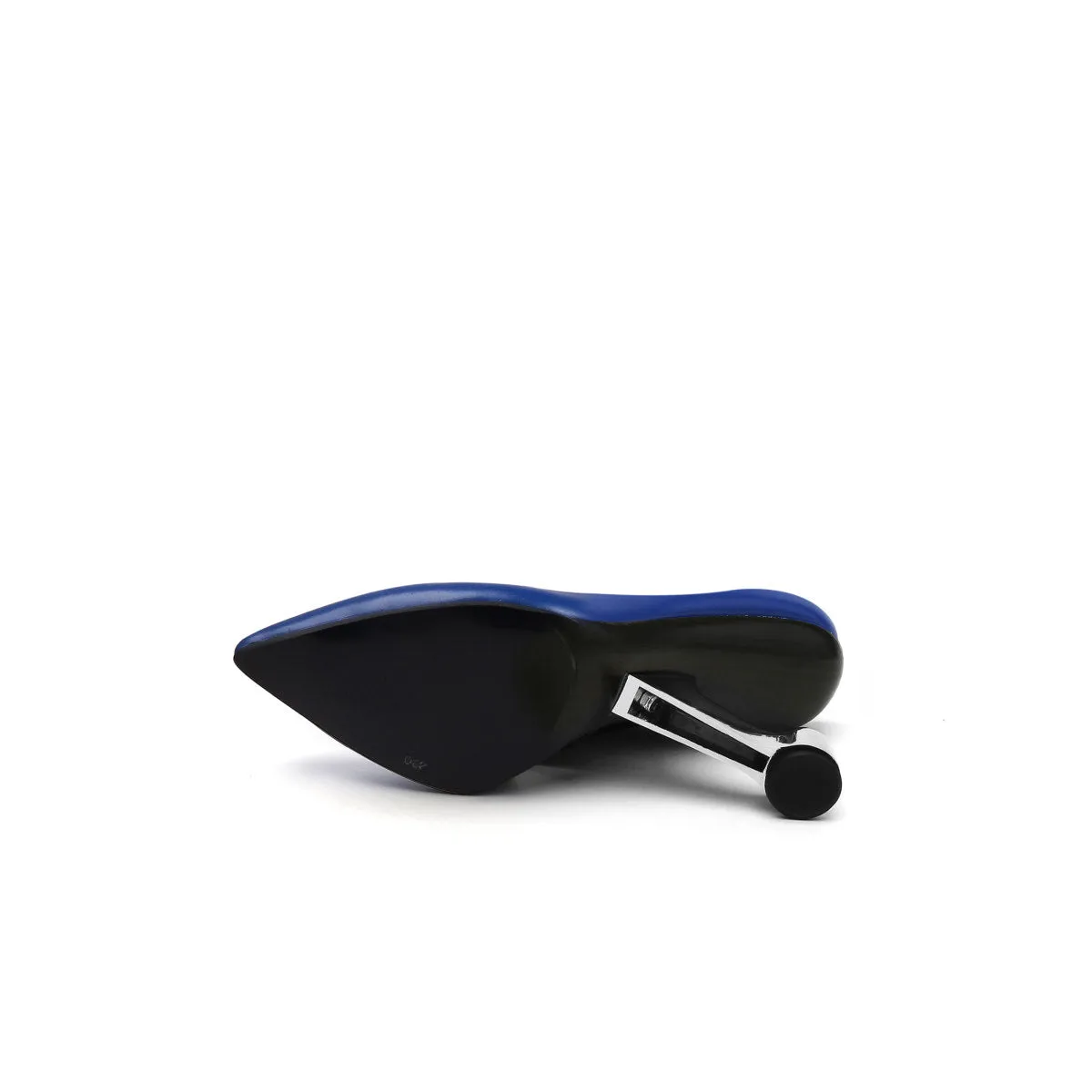 Sleek Pointed Toe Glass Heel Pumps