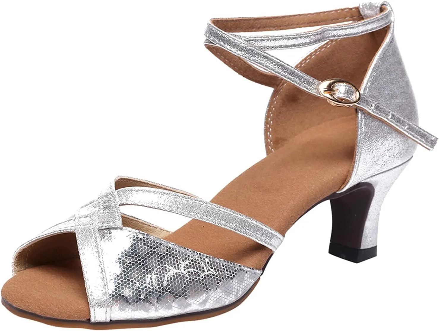 Sparkly Heels Sandals for Women Sandal Heel Strappy Heels Dressy Women's for Party Prom Wedding Pump Sandals