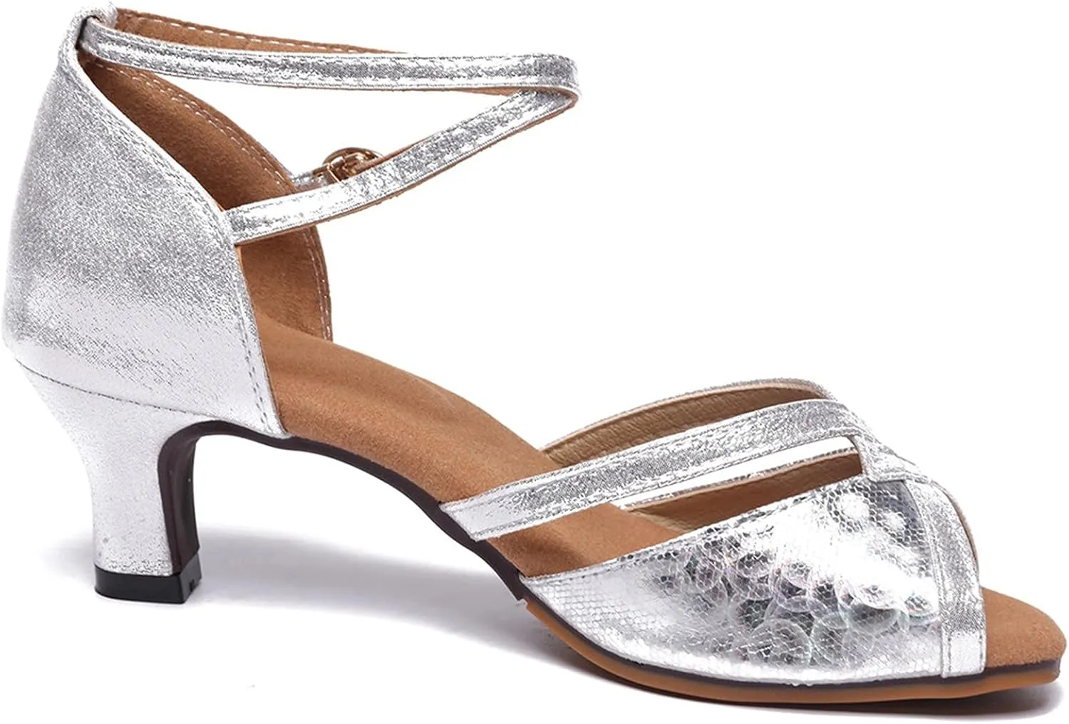 Sparkly Heels Sandals for Women Sandal Heel Strappy Heels Dressy Women's for Party Prom Wedding Pump Sandals