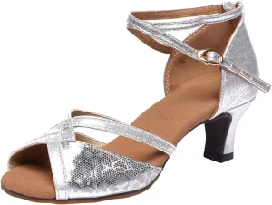 Sparkly Heels Sandals for Women Sandal Heel Strappy Heels Dressy Women's for Party Prom Wedding Pump Sandals