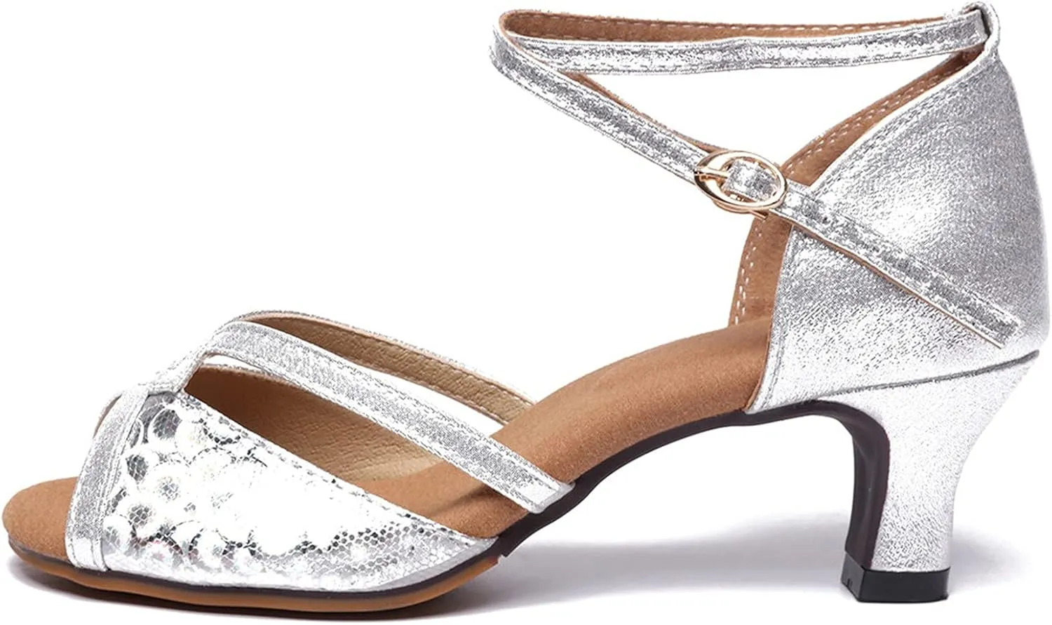 Sparkly Heels Sandals for Women Sandal Heel Strappy Heels Dressy Women's for Party Prom Wedding Pump Sandals