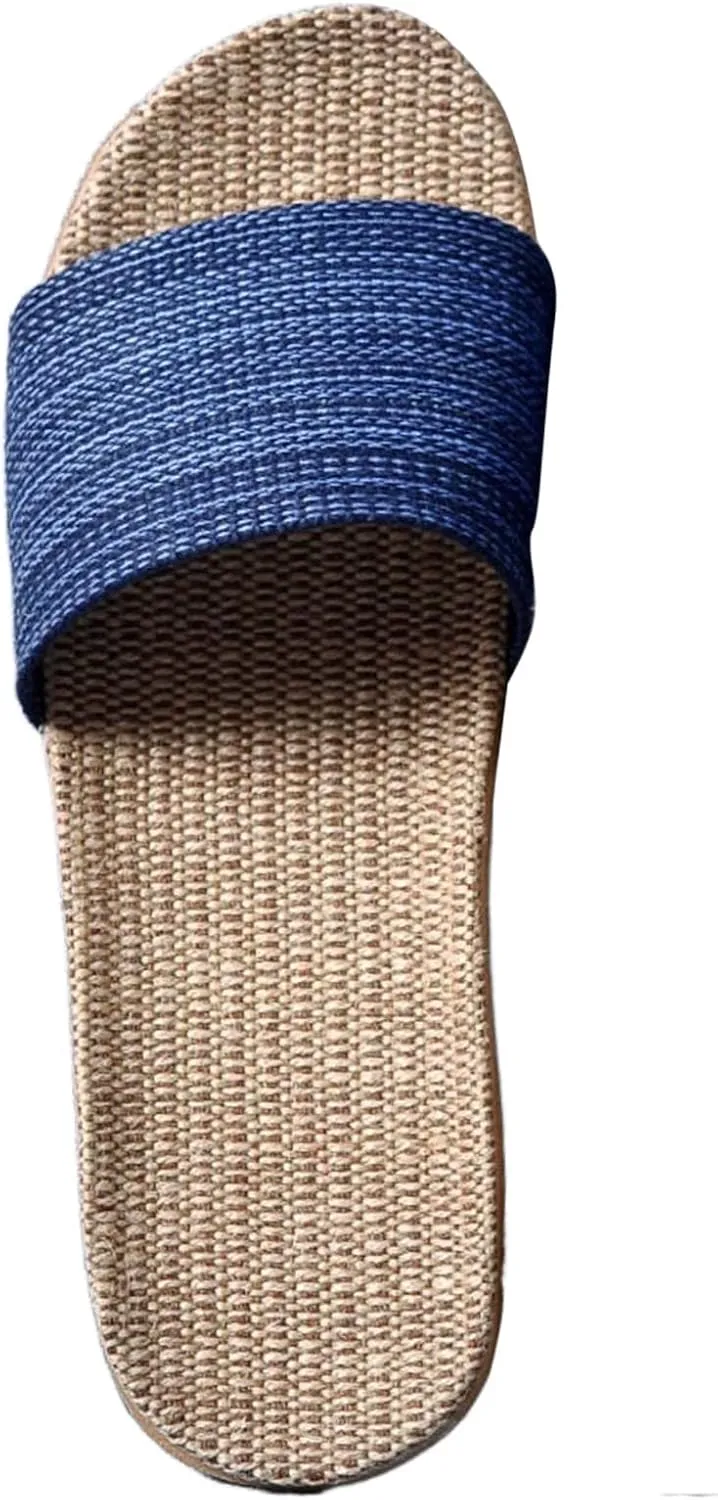 Summer Linen Slippers Comfotable Slippers Cotton And Linen Home Anti Slip Thick Soles Men orthopedic sandals for men