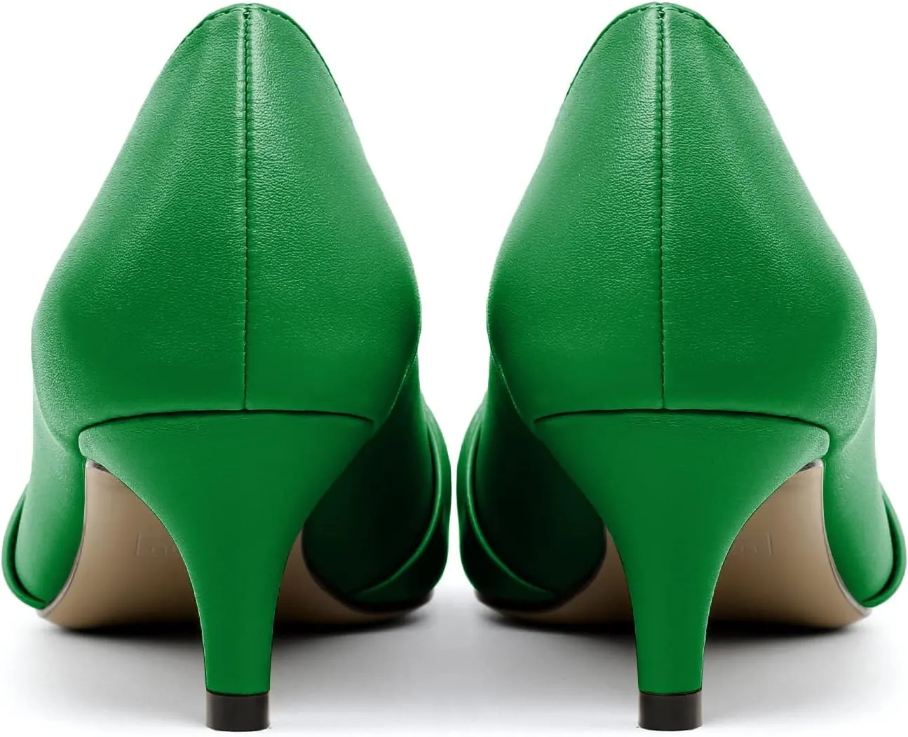 Zamikoo Women's Low Kitten Heel Pumps Slip On Pointed Toe Shoes with Bow-Knot Dress Shoes for Women 2Inches Low Heel